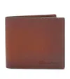 Santoni Leather Wallet In Brown