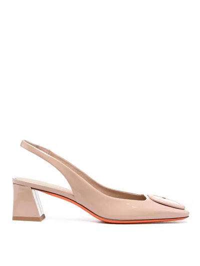 Santoni Lemon Sling Back In Multi