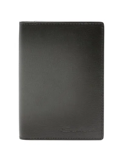 Santoni Ling Wallet 70 Accessories In Grey