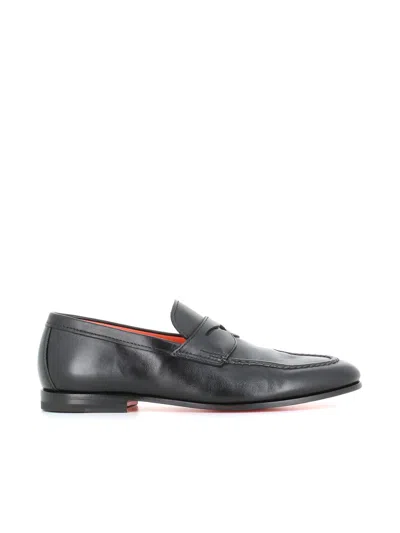 Santoni Loafer In Black