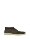 Santoni Men's Detroit Slip-on Suede Chukka Boots