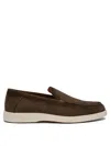 Santoni Suede Detroit Low-top Loafers