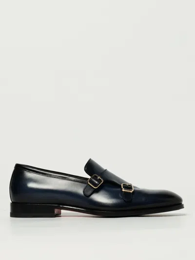 Santoni Loafers  Men Color Blue