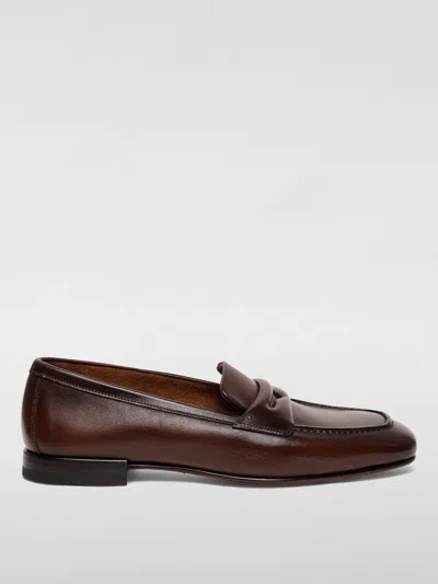 Santoni Loafers  Men Color Brown