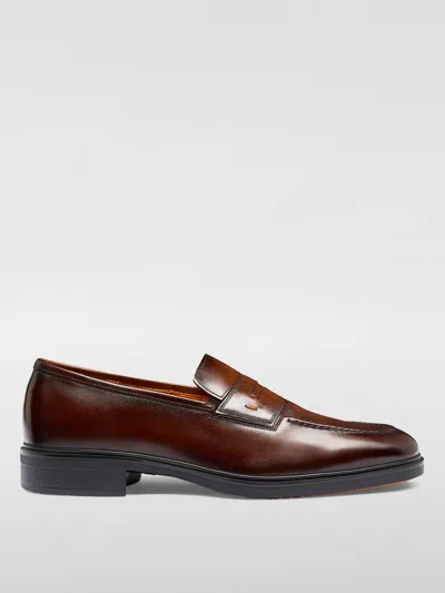 Santoni Loafers  Men Color Brown