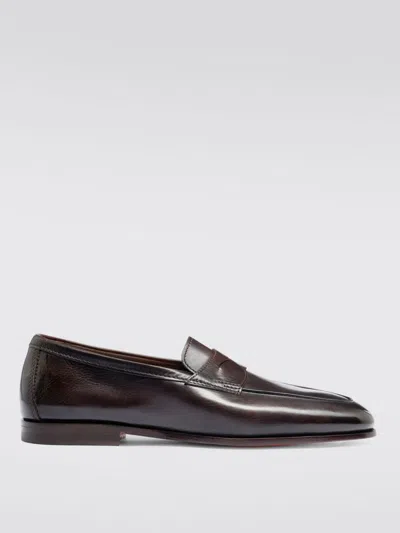 Santoni Loafers  Men Color Brown