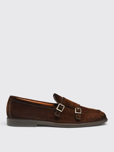 Santoni Loafers  Men Color Brown