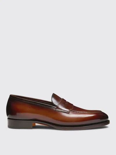 Santoni Loafers  Men Color Brown