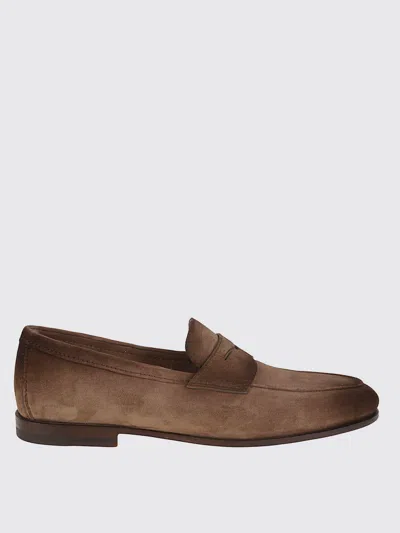 SANTONI LOAFERS SANTONI MEN COLOR BROWN,H12642032