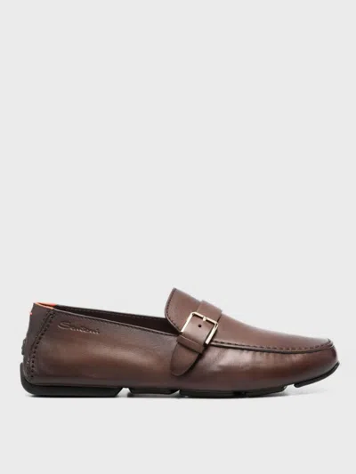 Santoni Loafers  Men Color Brown