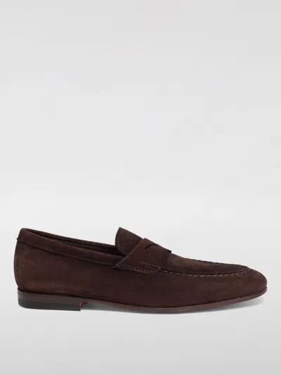 Santoni Loafers  Men Color Brown In Braun