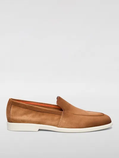 Santoni Loafers  Men Color Brown In Braun
