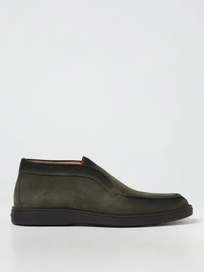 Santoni Loafers  Men Color Green In Grün