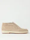 Santoni Suede Low-top Loafers Rubber Sole In Pink