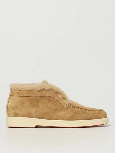 Santoni Loafers  Woman Color Beige In Sand