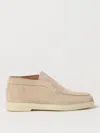 Santoni Slip-on Sneakers With Rubber Sole And Suede Finish In Pink