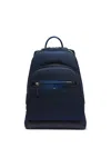 Santoni Logo-engraved Backpack In Blue