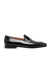 Santoni Logo Love Shoes In Black