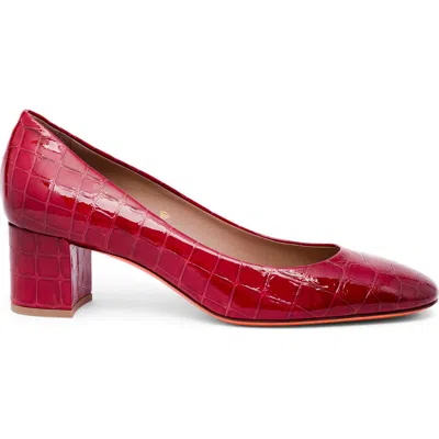 Santoni Low-heel Pump In Red