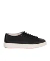 Santoni Man Sneakers Black Size 7 Leather In Black