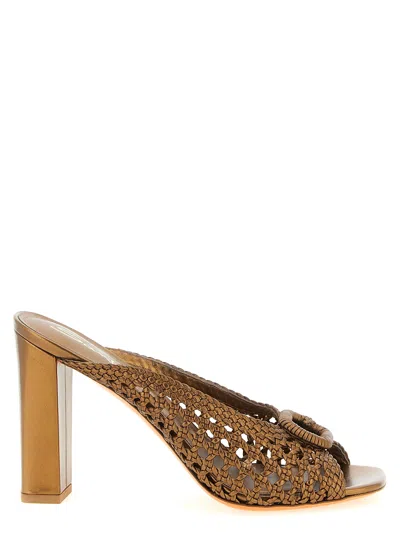 Santoni Luce Sandals In Gold
