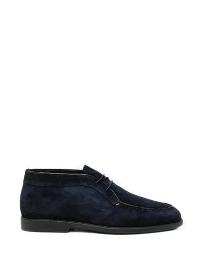 Santoni Malibu Lace-up Loafers In Multi