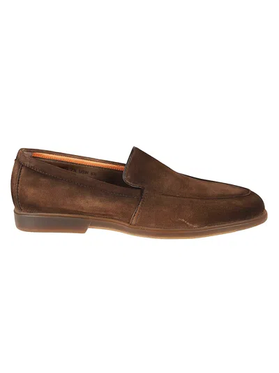 Santoni Malibu Lf11 Loafers In Brown