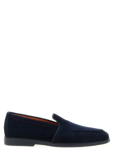 Santoni Malibù Loafers In Blue