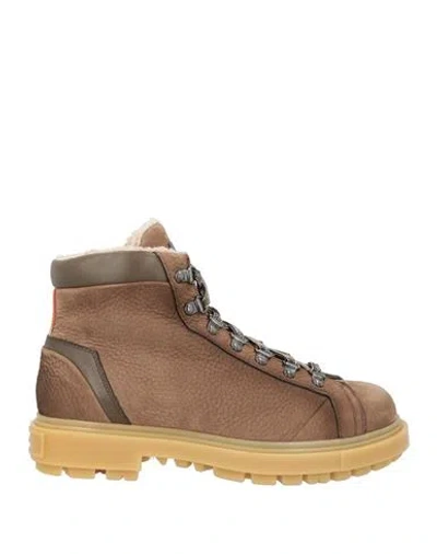 SANTONI SANTONI MAN ANKLE BOOTS BEIGE SIZE 9 LEATHER
