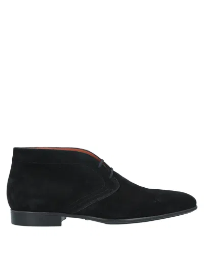Santoni Ankle Boots In Black