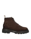 Santoni Man Ankle Boots Dark Brown Size 11 Leather