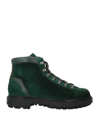 Santoni Man Ankle Boots Emerald Green Size 10.5 Soft Leather