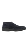 Santoni Man Ankle Boots Midnight Blue Size 9 Leather