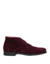 Santoni Ankle Boots In Purple