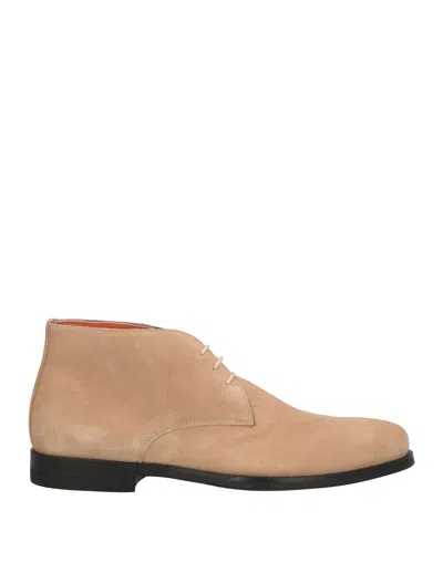 Santoni Ankle Boots In Beige