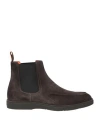 Santoni Suede Ankle Boots In Grey