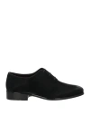 Santoni Man Lace-up Shoes Black Size 9 Leather In Black