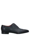 Santoni Lace-up Shoes In Dark Blue