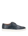 Santoni Dilate Derby Sneaker In Blue