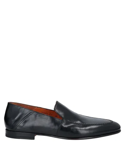 Santoni Loafers In Black