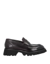 Santoni Man Loafers Burgundy Size 8.5 Leather In Red