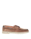 Santoni Man Loafers Dark Brown Size 12 Soft Leather In Brown