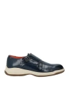 Santoni Man Loafers Midnight Blue Size 6.5 Leather