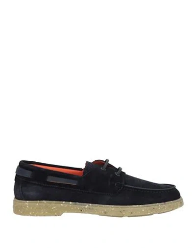Santoni Man Loafers Midnight Blue Size 9 Leather