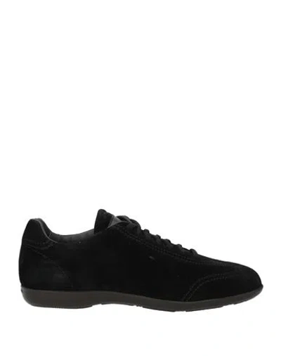 Santoni Man Sneakers Black Size 6.5 Leather