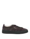 Santoni Man Sneakers Cocoa Size 11.5 Leather In Brown