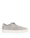 Santoni Man Sneakers Grey Size 7 Leather
