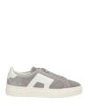 Santoni Man Sneakers Light Grey Size 11 Leather