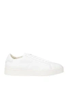 Santoni Leather Sneakers With Double Buckle-inspired Sides In Grey