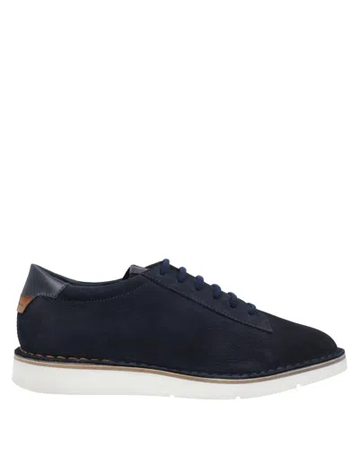 Santoni Sneakers In Blue
